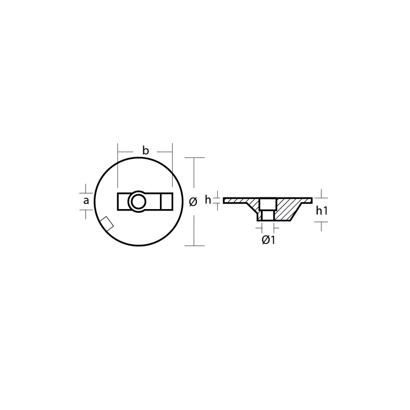Zink Anode Mercury / Mercruiser, Motor Anode, M 76214-4, 0.290KG, R800835