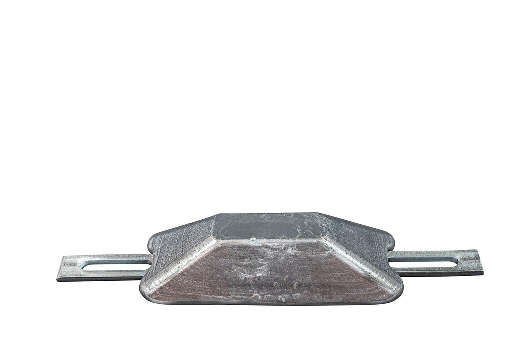 Aluminiumanod 230g, 105*45*25mm (160mm), hål 7*13mm, R800391AL - AnodeFactory